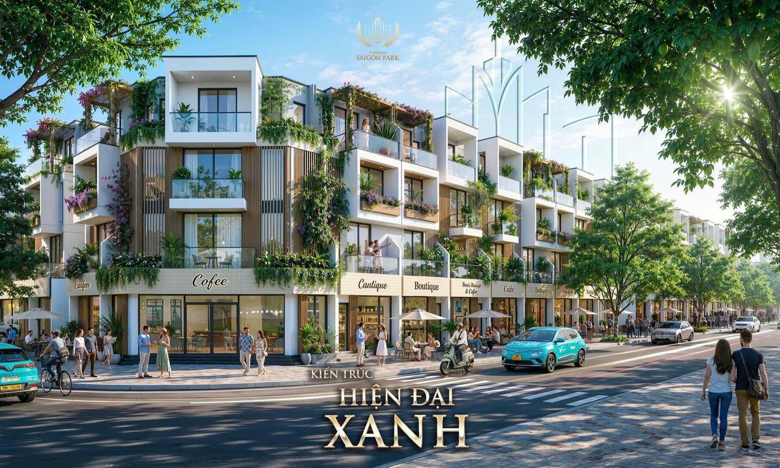 Trục phố thương mại xanh Vinhomes Saigon Park 5